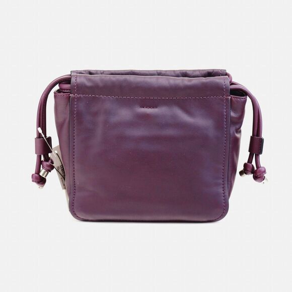 NWT Marc Jacobs Tied Up Leather Drawstring Bag in Violet Purple $395+ - Picture 8 of 12